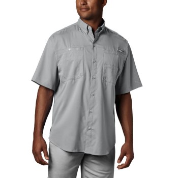 Columbia PFG Tamiami II Short Sleeve Tall, Camisa Grises Para Hombre | 613879-WVE